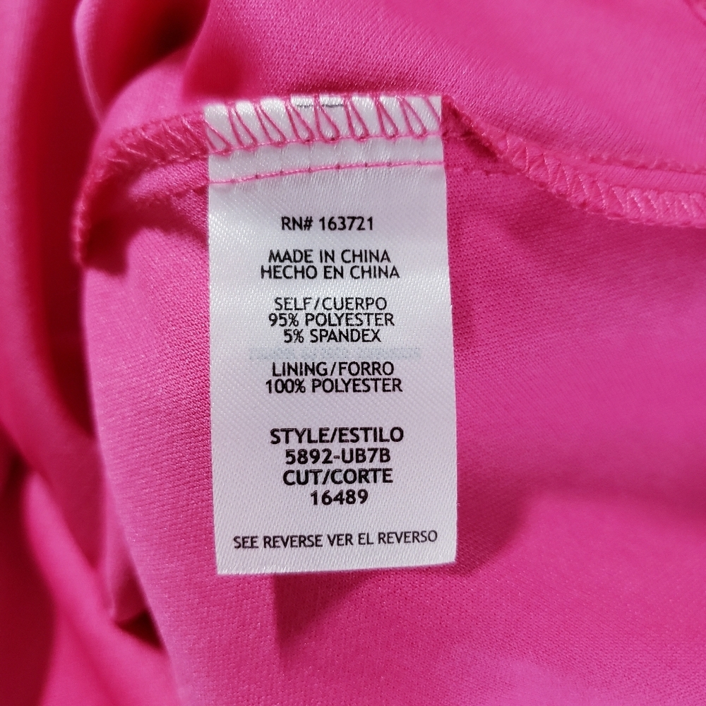 City Studio Junior Size 9 Satin Fit & Flare Homecoming Formal Dress Hot Pink - Picture 11 of 12